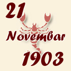 Škorpija, 21 Novembar 1903.