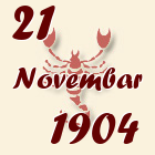Škorpija, 21 Novembar 1904.