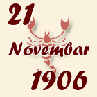 Škorpija, 21 Novembar 1906.