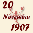 Škorpija, 20 Novembar 1907.