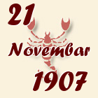 Škorpija, 21 Novembar 1907.