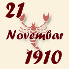 Škorpija, 21 Novembar 1910.