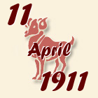 Ovan, 11 April 1911.
