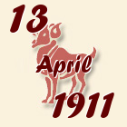 Ovan, 13 April 1911.