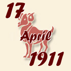 Ovan, 17 April 1911.