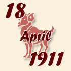 Ovan, 18 April 1911.