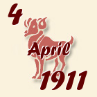 Ovan, 4 April 1911.