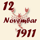 Škorpija, 12 Novembar 1911.