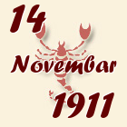 Škorpija, 14 Novembar 1911.