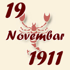 Škorpija, 19 Novembar 1911.