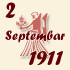 Devica, 2 Septembar 1911.