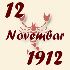 Škorpija, 12 Novembar 1912.