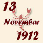 Škorpija, 13 Novembar 1912.