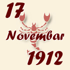Škorpija, 17 Novembar 1912.