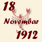 Škorpija, 18 Novembar 1912.