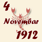 Škorpija, 4 Novembar 1912.