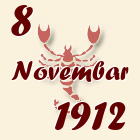 Škorpija, 8 Novembar 1912.