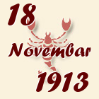 Škorpija, 18 Novembar 1913.