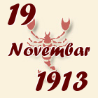 Škorpija, 19 Novembar 1913.