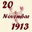 Škorpija, 20 Novembar 1913.