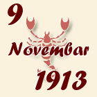 Škorpija, 9 Novembar 1913.
