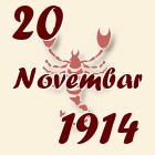 Škorpija, 20 Novembar 1914.