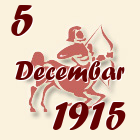 Strelac, 5 Decembar 1915.