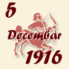 Strelac, 5 Decembar 1916.