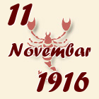 Škorpija, 11 Novembar 1916.