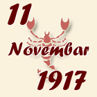 Škorpija, 11 Novembar 1917.