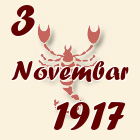 Škorpija, 3 Novembar 1917.