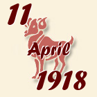 Ovan, 11 April 1918.
