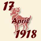 Ovan, 17 April 1918.