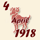 Ovan, 4 April 1918.