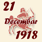 Strelac, 21 Decembar 1918.