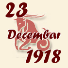 Jarac, 23 Decembar 1918.
