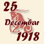 Jarac, 25 Decembar 1918.