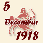 Strelac, 5 Decembar 1918.