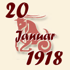 Jarac, 20 Januar 1918.