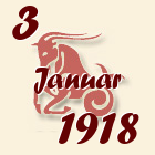 Jarac, 3 Januar 1918.