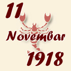 Škorpija, 11 Novembar 1918.