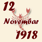Škorpija, 12 Novembar 1918.