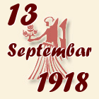 Devica, 13 Septembar 1918.