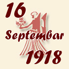 Devica, 16 Septembar 1918.