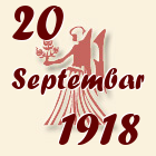 Devica, 20 Septembar 1918.
