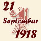 Devica, 21 Septembar 1918.