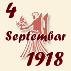 Devica, 4 Septembar 1918.