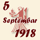 Devica, 5 Septembar 1918.