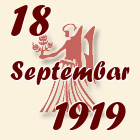 Devica, 18 Septembar 1919.