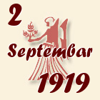 Devica, 2 Septembar 1919.
